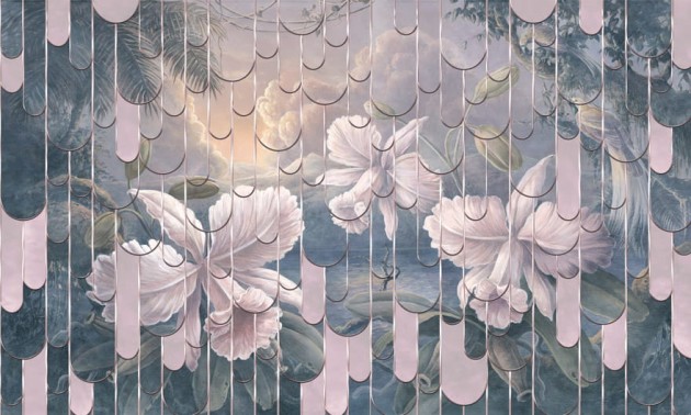 Wonderwall 35 0711 05 Sunset - mural w kwiaty