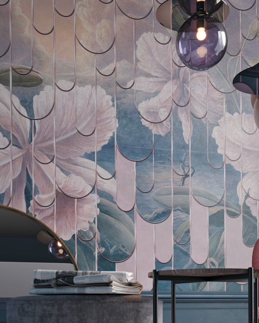 Wonderwall 35 0711 08 Sunset - mural w kwiaty