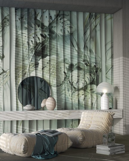 Wonderwall 35 0709 08 Monstera - mural liście monstery