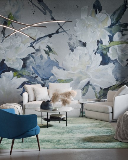 Wonderwall 35 0716 03 Tereza - mural w kwiaty