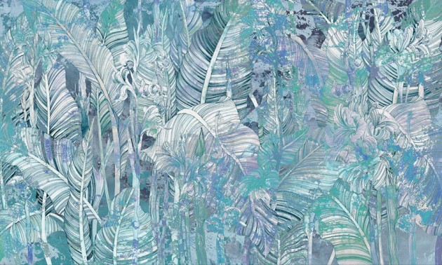 Wonderwall 35 0701 03 Canna - mural liście