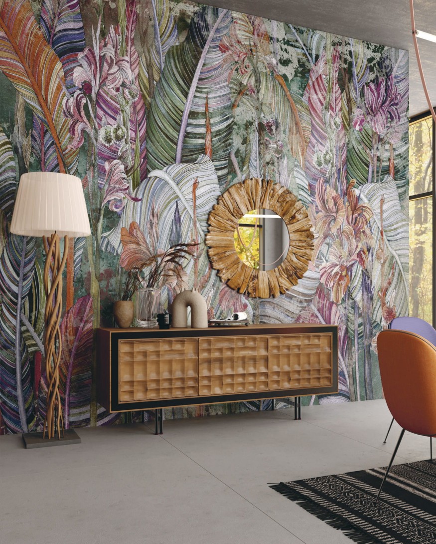 Wonderwall 35 0701 07 Canna - mural liście