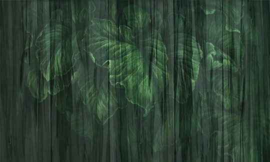 Wonderwall 35 0705 08 Valan - mural liście