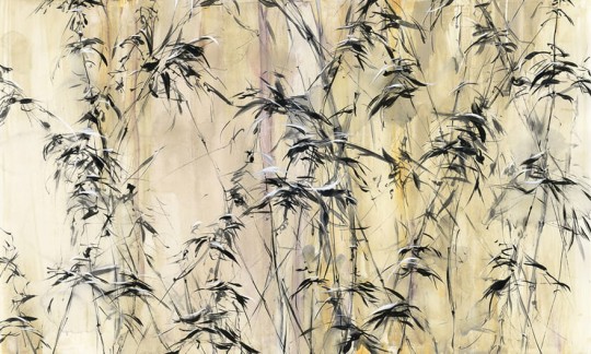 Wonderwall 35 0534 04 Bambus - mural w liście