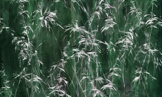 Wonderwall 35 0534 08 Bambus - mural w liście