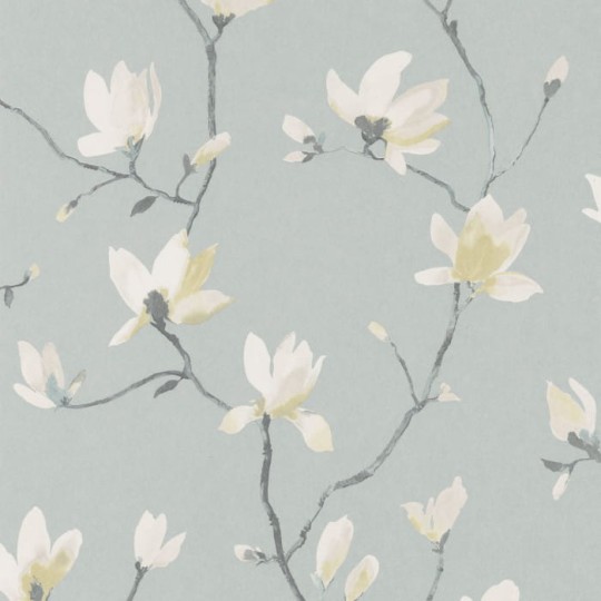 Casadeco 82366122 Gardens Florescence Suzhou Encre - tapeta w magnolie