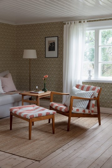 Boras Tapeter 4164 Alla Tiders Hus Kladesholmen - tapeta w kwiatki na ornamentach