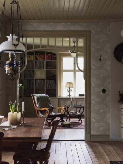 Boras Tapeter 4169 Alla Tiders Hus Haga - tapeta w lilie wodne