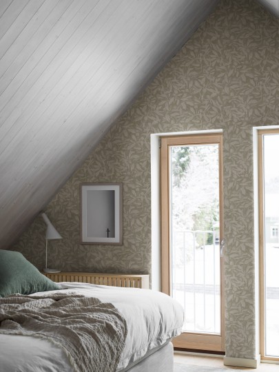 Boras Tapeter 4194 Alla Tiders Hus Skogsparken - tapeta w liście