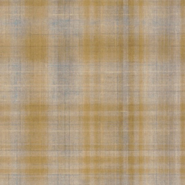 Casadeco 87692689 Textiles Tartan Beige Cognac - tapeta w kratkę
