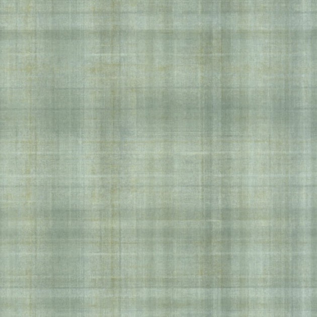 Casadeco 87697439 Textiles Tartan Vert Sauge - tapeta w kratkę