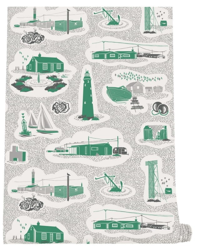Tapeta Mini Moderns Dungeness AZDPT023CE Coach Emerald