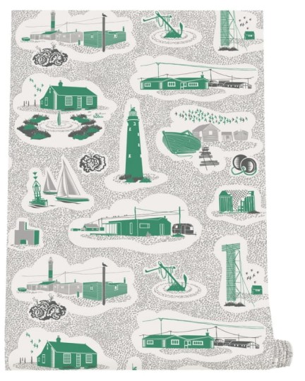 Tapeta Mini Moderns Dungeness AZDPT023CE Coach Emerald
