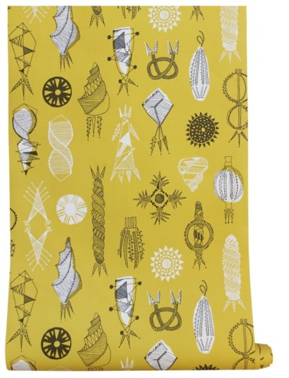Tapeta Mini Moderns Equinox AZDPT026MU Mustard