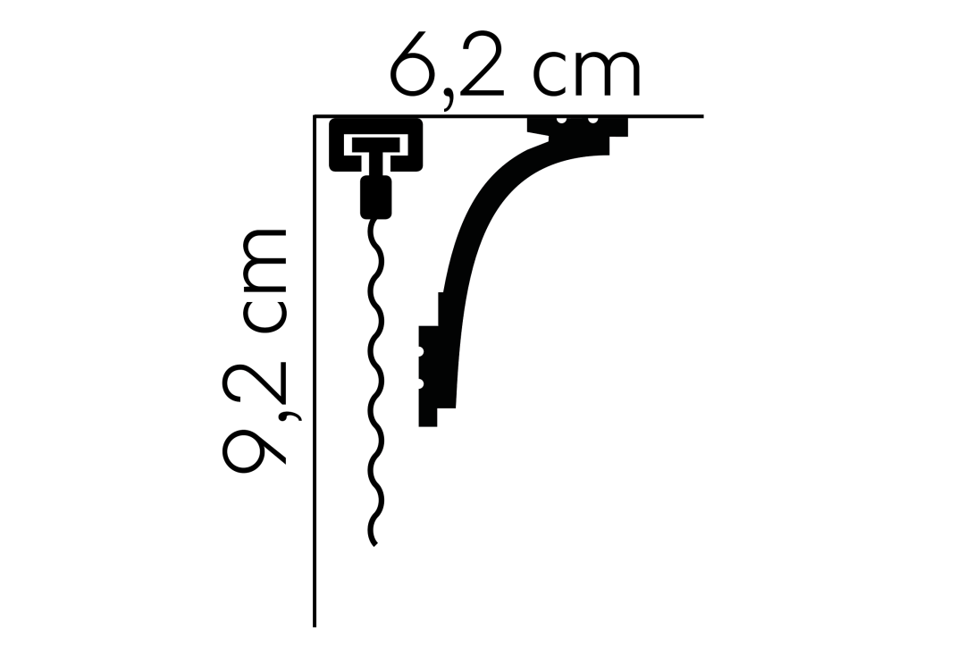 Maskownica karnisza Mardom MD111