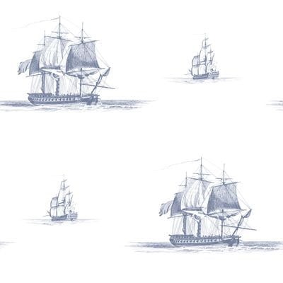 Tapeta Galerie Aquarius G12142 Tall Ships Navy