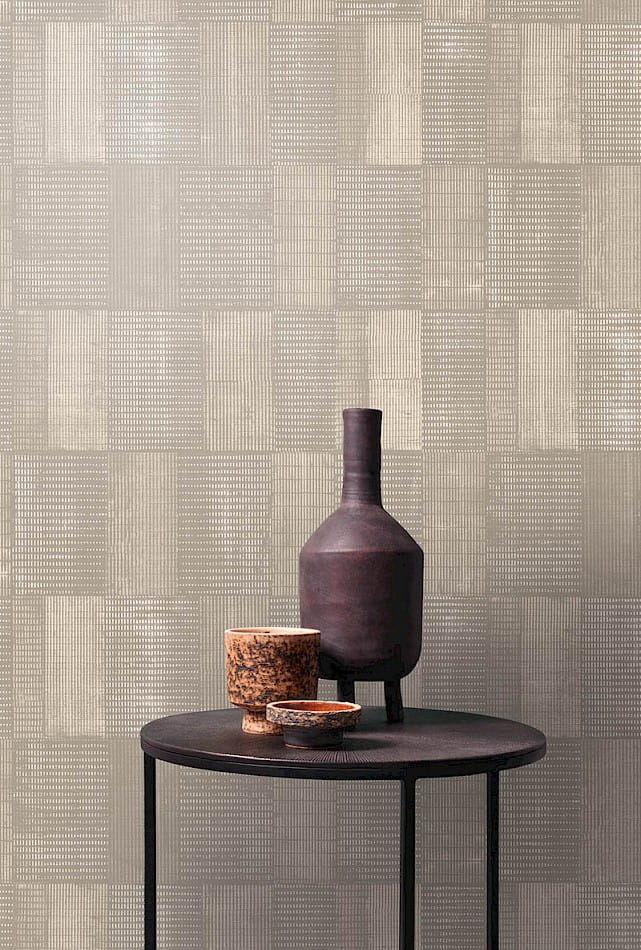 Khroma SUM303 Summer Gyan Taupe - tapeta geometryczna