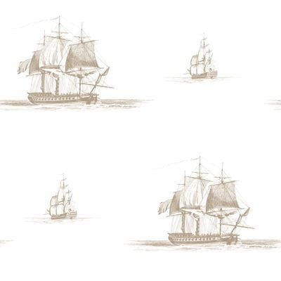 Tapeta Galerie Aquarius G12143 Tall Ships Taupe