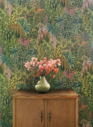 Cole&Son 120/5014 The Gardens Cascade - tapeta baldachim z liści i kwiatów