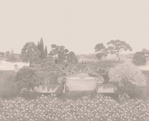 Cole&Son 120/1002 The Gardens Idyll - mural z angielskim ogrodem (zestaw 2 rolek)