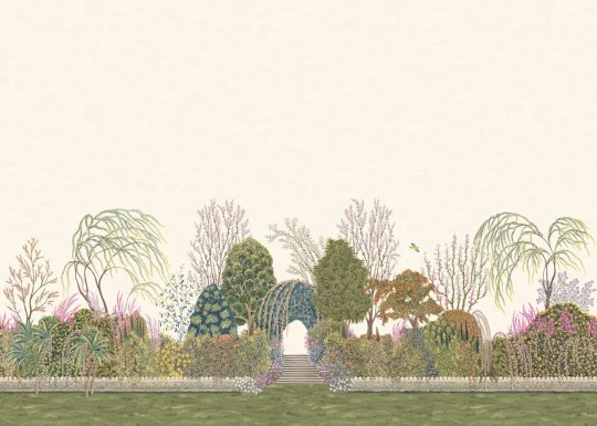 Cole&Son 120/4011 The Gardens Reverie - mural roślinna oaza (zestaw 2 rolek)