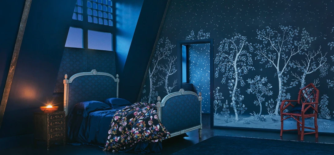 Cole&Son 120/6023M The Gardens Seasonal Woods - mural w brzozy (zestaw 2 rolek)