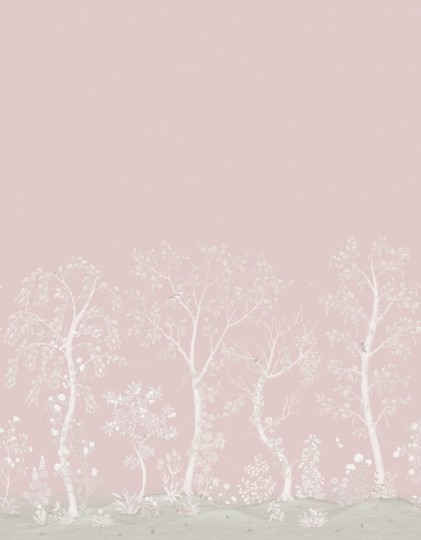 Cole&Son 120/6022S The Gardens Seasonal Woods Silk - mural w brzozy (zestaw 2 rolek)