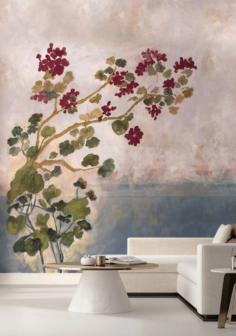 Wallpepper MB-12-A 2022 Nimpha - mural z pelargonią