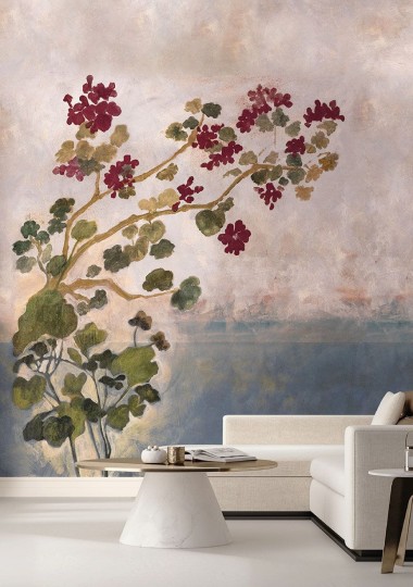 Wallpepper MB-12-A 2022 Nimpha - mural z pelargonią