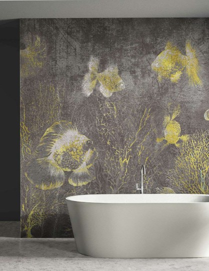 Wallpepper WP-47-A 2022 Backdrop - mural z rybami