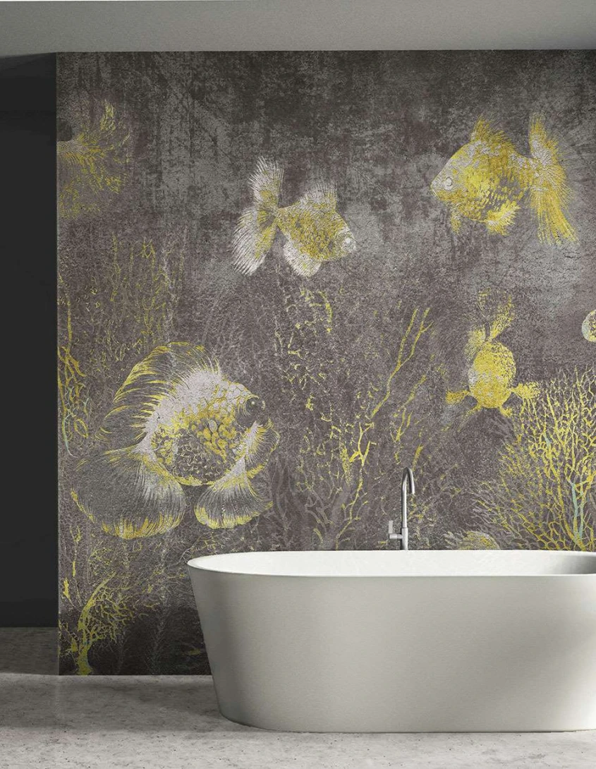 Wallpepper WP-47-B 2022 Backdrop - mural z rybami