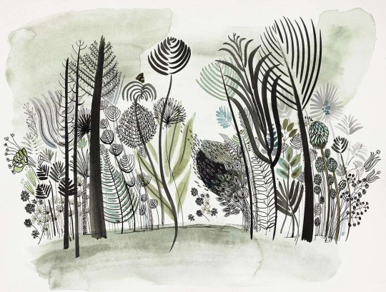 Wallpepper AS-21-B 2022 Nature and poetry - mural z motywem kwiatowego lasu