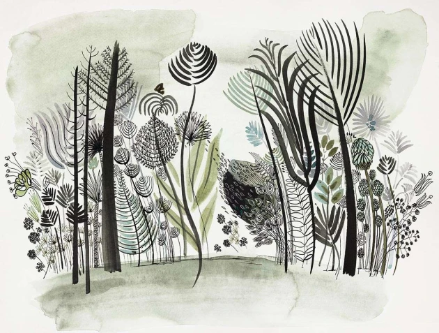 Wallpepper AS-21-B 2022 Nature and poetry - mural z motywem kwiatowego lasu