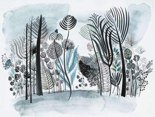 Wallpepper AS-21-C 2022 Nature and poetry - mural z motywem kwiatowego lasu