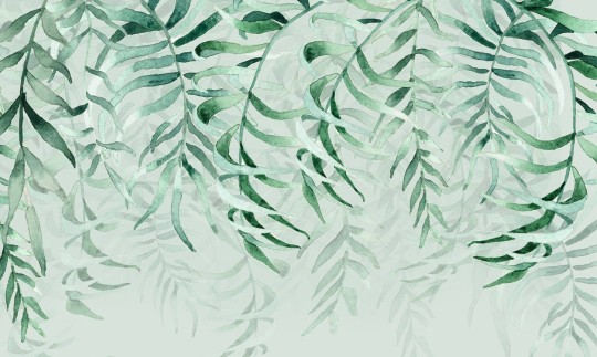 Wallpepper AO-07-A 2022 Tropical rain - mural w liście