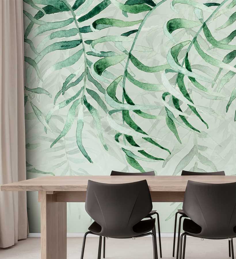 Wallpepper AO-07-A 2022 Tropical rain - mural w liście