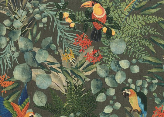 J&V 181 Lemuria Parrots 6523 - tapeta tropikalna