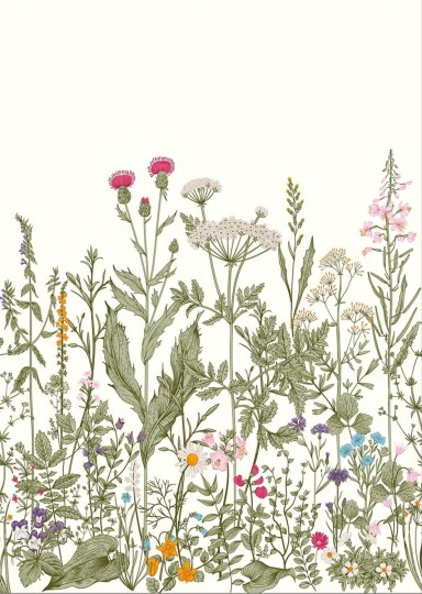 Casadeco 102514270 Beauty Full Image 2 Panoramique Alice - mural z łąką