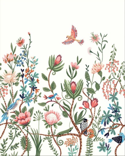 Casadeco 102414070 Beauty Full Image 2 Panoramique Luna - mural z łąką