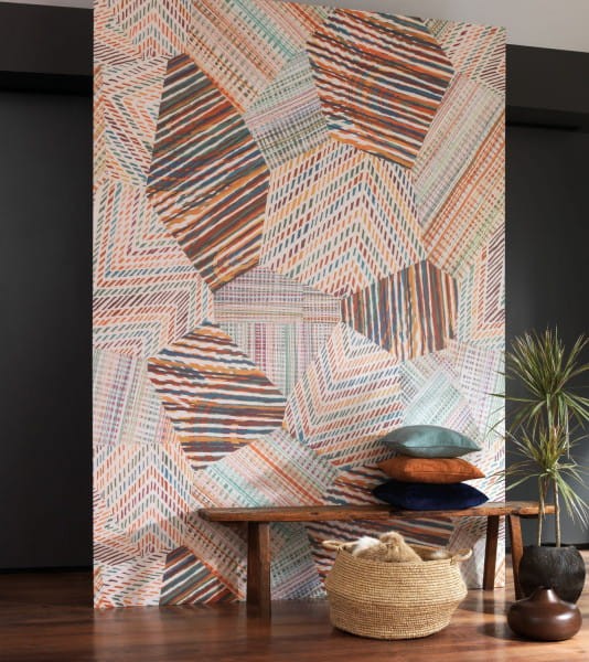 Casadeco 84452404 Beauty Full Image 2 CAD Nangara Panoramique Yanda - mural patchwork