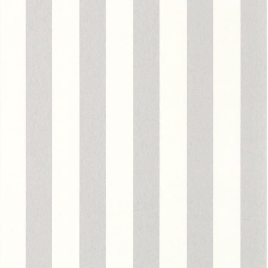 Casadeco 87439563 Les Rayures Olympe Gris Perle - tapeta biało-szare pasy