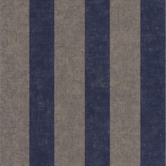 Casadeco 87366505 Les Rayures Valse Bleu Roi - tapeta w czarne paski