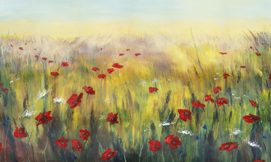 Wall Art Arte Poppy - mural z łąką maków