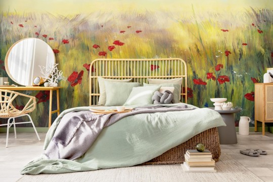 Wall Art Arte Poppy - mural z łąką maków