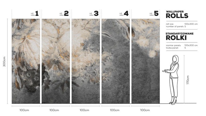 Wall Art Originals Harmony Ash - mural w kwiaty