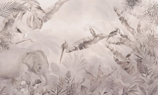 Wall Art Renew Jungle Beige - tapeta z dżunglą