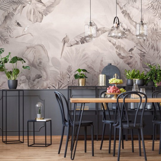 Wall Art Renew Jungle Beige - tapeta z dżunglą