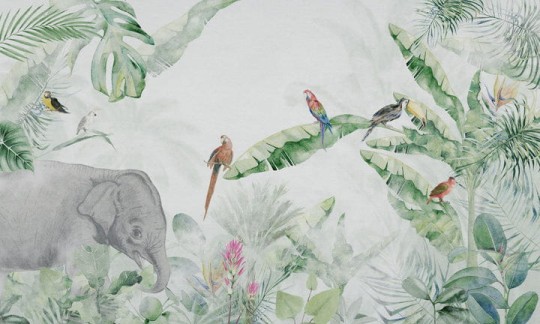 Wall Art Renew Jungle Vivid - tapeta z dżunglą