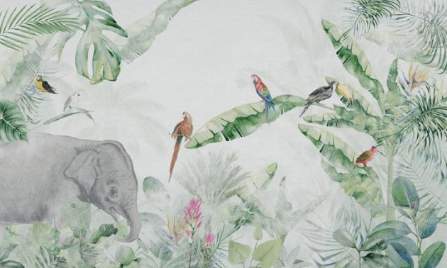 Wall Art Renew Jungle Vivid - tapeta z dżunglą