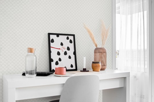 Boras Tapeter Borosan 21 8622 Geometric - tapeta rybia łuska